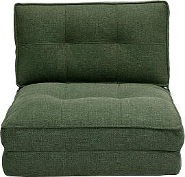 Sally Einzel-Schlafsessel aus khakigrünem Stoff
