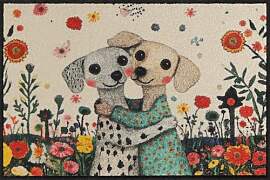 Salonloewe Sweet Dogs I Waschbare Fußmatte in 50