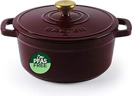 Salter Chester Gusseisen-Kasserolle – Rot, 24CM, 