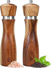 Salz und Pfeffermühle Holz 2er Set, Manuelle