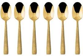 Sambonet Siena - Edelstahl / PVD Gold Mokkalöffel 