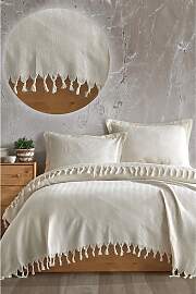 Samimi - Tagesdecke in Weiß - (L)230 x (B)200 cm
