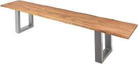 SAM Sitzbank 200x42 cm Enrico, Eichenholz massiv + 