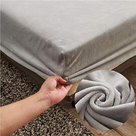 Samt Spannbettlaken 90x200 cm Warm Winter Frottee