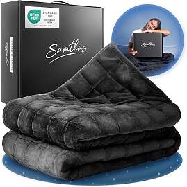 Samthus Gewichtsdecke 135x200cm 6kg Sherpa Fleece