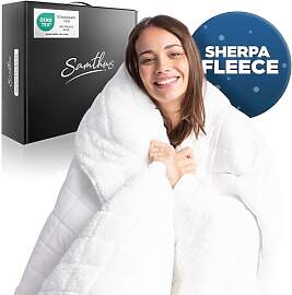 Samthus Gewichtsdecke 135x200cm 9kg Sherpa Fleece