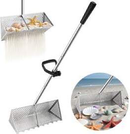Sandflöhe, Rechen, Edelstahl, Sandschaufel,
