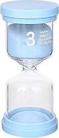 Sanduhr 3 Minuten Grün für Kinder - Glas Timer,