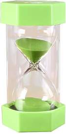 Sanduhr für 5 Minuten, Kunststoff, sechseckiger