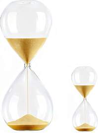 Sanduhr Set 60 und 5 Minuten, Goldene