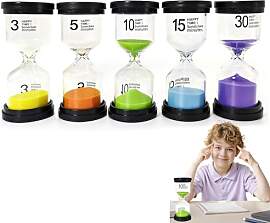 Sanduhr Set für Kinder 5-teilig – Bunte Macaron 