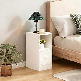 Sanery 20 cm Kleiner Nachttisch mit Schublade,