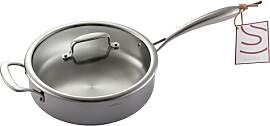 SANFELA 24 cm/ 3,2 l 5-lagige Edelstahl-Sauteuse