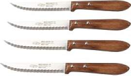 SAN IGNACIO Steakmesser TENO silber Holz 4 tlg.