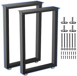 SANKEYTEW Industrielle Tischbeine Metall Schwarz,