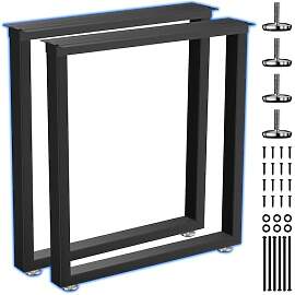 SANKEYTEW Industrielle Tischbeine Metall Schwarz,