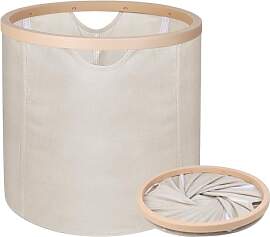 Sanyetral Faltbare Wäschekörb Runde Lagerung