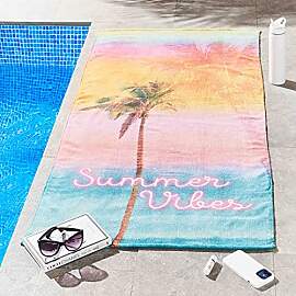 Sassy B Summer Vibes Strandtuch, Baumwolle, 76 x