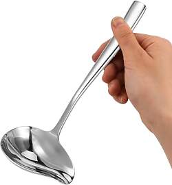 Saucenlöffel Suppenkelle mit Ausgießer 18,5 cm