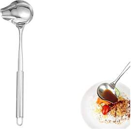 Saucenlöffel Suppenkelle mit Ausgießer,Edelstahl 