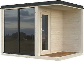Sauna PALMAKO "Sarah", natur, ohne Ofen, 