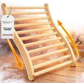 Sauna Rückenlehne aus Lindenholz – ergonomisch