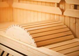 Sauna-Venenstütze WEKA, beige (natur),