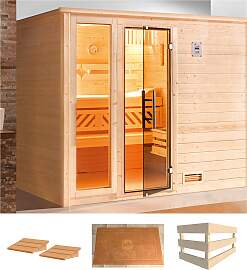 Sauna WEKA "Bergen 3", beige (natur),