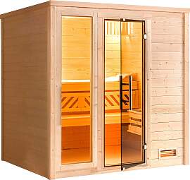 Sauna WEKA "Bergen", beige (natur),