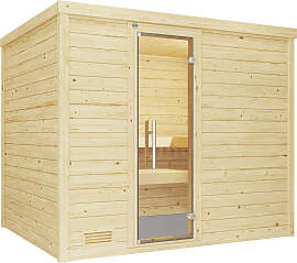 Sauna WEKA "Bergen", beige (natur),