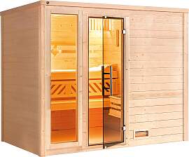 Sauna WEKA "Bergen", beige (natur),