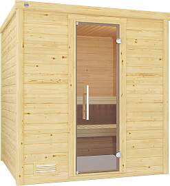 Sauna WEKA "Bergen", beige (natur),
