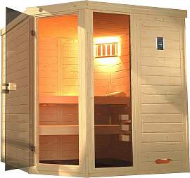 Sauna WEKA "Laukkala", beige (natur),