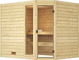 Sauna WEKA "Massivholzsauna VALIDA Eck