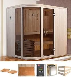 Sauna WEKA "Sara 1", beige (natur),