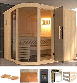 Sauna WEKA "Sara 2", beige (natur),