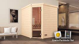 Sauna WEKA "Turku", beige (natur),