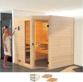 Sauna WEKA "Valida", beige (natur), ohne 