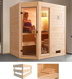 Sauna WEKA "Valida Eck 1", beige