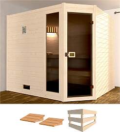 Sauna WEKA "Valida Eck 3", beige