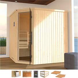 Sauna WEKA "Varberg 3", beige (natur),