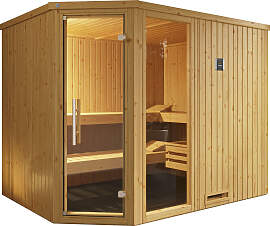 Sauna WEKA "Varberg", beige (natur),