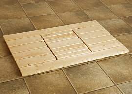 Saunabodenrost WEKA, beige (natur), H:40mm, Holz,