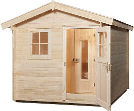 Saunahaus WEKA "Mikkeli", beige (natur), 