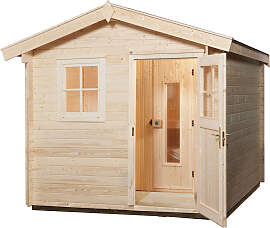 Saunahaus WEKA "Mikkeli", beige (natur), 