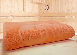 Saunatuch WEKA "Mandarin", orange,