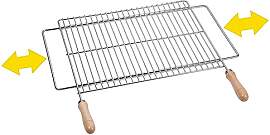 Sauvic 02724-Ausziehbarer Grillrost von 62 bis 72