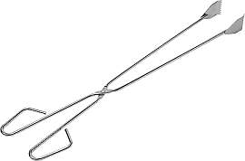 Sauvic 04470-Grillzange aus Edelstahl, 55 cm.