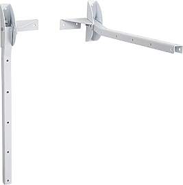 Sauvic 89420 Wäscheständer für die Wand, weiß, 