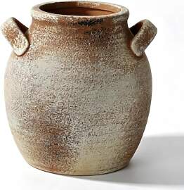 Sawoake Vintage Ceramic Vase with Handle, 7 Inch